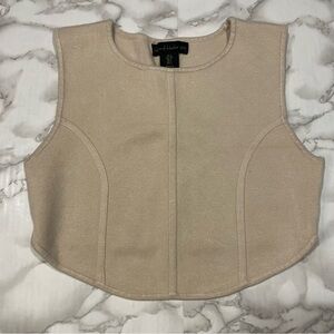 House of Harlow 1960 Sculpt Crop Top in Cream